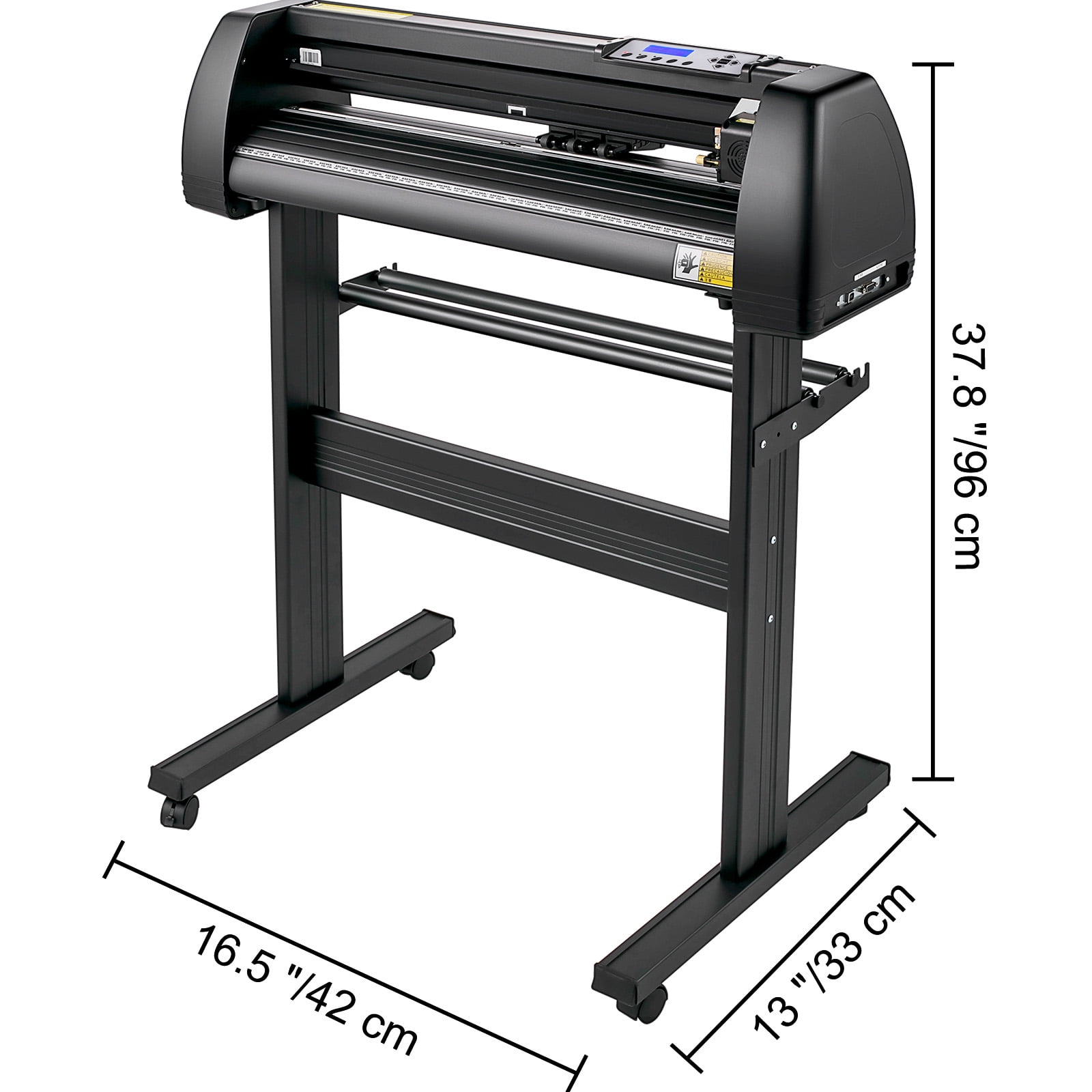 SKYSHALO Vinyl Cutter Machine, 720mm Vinyl Printer, 28 inch Plotter Printer U-Disk with Sturdy Floor Stand Vinyl Cutting Machine Adjustable Force and Speed for Sign Making Plotter Cutter Machine