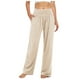 thumbnail image 1 of Pantalones de yoga anchos con bolsillos para mujer - Pantalones palazzo de cintura alta, poliéster/spandex, para todas las ocasiones - Tallas S-XXL, 1 of 5