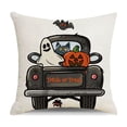 thumbnail image 2 of Pandiboks 18x18in Decorative Pillow Covers Halloween Couch Pillow Covers Multicolor Square Linen Fall Car for Living Room、Entryway, 2 of 6