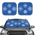 thumbnail image 2 of Sikiie Compass Print Foldable Car Windshield Sun Visor, Car Window Sunshade Suitable for Sedan, SUV and Truck Car Accessories-Medium, 2 of 6