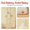 thumbnail image 3 of Furcato 92.1"-101.6" Adjustable Height Cat Tree, Floor to Ceiling Cat Tower, 7 Tiers Cat Climbing Tree with Hammock, Beige, 3 of 9