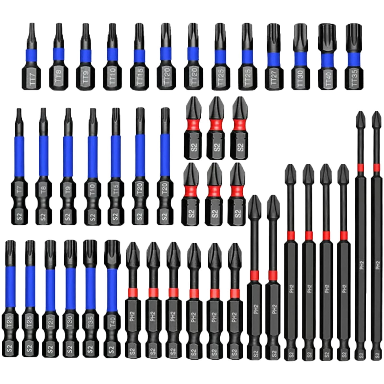 46-Piece Nut Driver Set - Impact Ready Screwdriver Bit Set with Anti- Design for Impact Drill, Power Tools & Hand Drivers - Professional Grade for DIY, Construction & Workshop