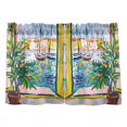thumbnail image 7 of Yayeee Kitchen Curtains Tier Pair Light Filtering 27"x36" Rod Pocket Short Cafe Window Panel, Yellow Window, 7 of 7