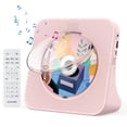 thumbnail image 1 of Gueray Portable CD Player with Bluetooth 5.0, CD Player for Desktop with HiFi Sound Speaker, CD Kpop Music Player with Remote Control, Dust Cover, FM, 1 of 9