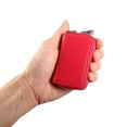 thumbnail image 2 of Unique Bargains Car Key Case Faux Leather Zipper Multifunctional Car Fob Key Case for Auto Remote Key Red, 2 of 6