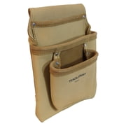 ToolPro Nail and Tool Pouch 3 Pocket Split Leather