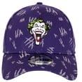 thumbnail image 2 of Joker Purple All Over HAHA 39Thirty Fitted New Era Hat-Small/Medium, 2 of 6