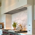 thumbnail image 4 of Akicon 60 Inch Range Hood Insert, Stainless Steel 8" Ducted Insert/Built-in Kitchen Vent Hood with 1200 CFM Suction, Dimmable LED Lights and Dishwasher Safe Filters, 4 Speed-Cool White, 4 of 9