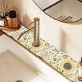 thumbnail image 2 of Yayeee Faucet Mat for Kitchen Sink 30" Diatomite Long Splash Guard Pad, Floral Birds Pattern, 2 Pack, 2 of 7
