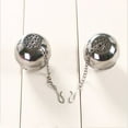 thumbnail image 3 of Spice Ball for Cooking, Tea Infuser, Stainless Steel Tea Ball Strainer Spice Infuser, Soup Seasonings Seperation Basket with Extended Chain Hook for Brewing Tea Spices Seasonings, 1.57x1.57", 3 of 8