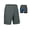 GRAY, variant on Little Donkey Andy Men's Cycling Shorts with Detachable Liner, Lightweight Padded Mountain Bike MTB Loose-fit Red L