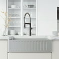 thumbnail image 6 of VIGO Edison Pro 20 in. Single Handle Pull Down Sprayer Kitchen Faucet in Stainless Steel and Matte Black-VG02052STMB, 6 of 15
