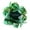 Green C, variant on AYktou St Patricks Day Wreaths, 13.8 Inch Wrinkled Pattern Green Spring Wreath Door Hanging Ornaments with Linen Shamrock Bow, Ribbon Pendant Ring Garlands for Window Dining Table Party Decor