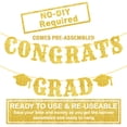 thumbnail image 2 of KatchOn, Gold Glitter Congrats Grad Banner 2026 - No DIY, 10 Feet | Congrats Grad Graduation Decor | Graduation Decorations Class of 2026 | Congratulations Banner for Gold Graduation Decorations 2026, 2 of 6