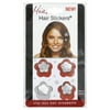 ***Discontinued***Hair Stickers - Silver Flowers - Mini (4 Pieces)