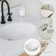 thumbnail image 7 of ARIEL Monroe 72 Inch Double Oval Sink Bathroom Vanity With Carrara White Quartz Countertop 1.5 Inch Edge In White, 7 of 7