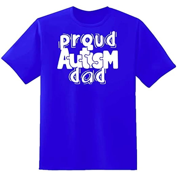 RedBarn Proud Autism Dad Father of Autistic Child Fathers Day Lover Gift Mens Graphic T Shirts