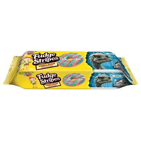 Fudge Bites - (5 Pack) Keebler Fudge Stripes Vanilla Cupcake Jurassic World 11.5 Oz