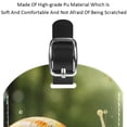 thumbnail image 4 of Square 2Pack PU Leather Snails Cruise Luggage Tag with Privacy Cover and Name ID Tag for Travel Handbags Backpacks Luggage Tags, 4 of 6