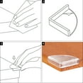thumbnail image 5 of Tomorotec Corner Edge Protector Baby Proofing Table Plastic Corner Guards Clear Edge Guards Corner Cushion for Baby Safety for Furniture, Slim Table, Windows, Bed and etc  [36 Pack], 5 of 7
