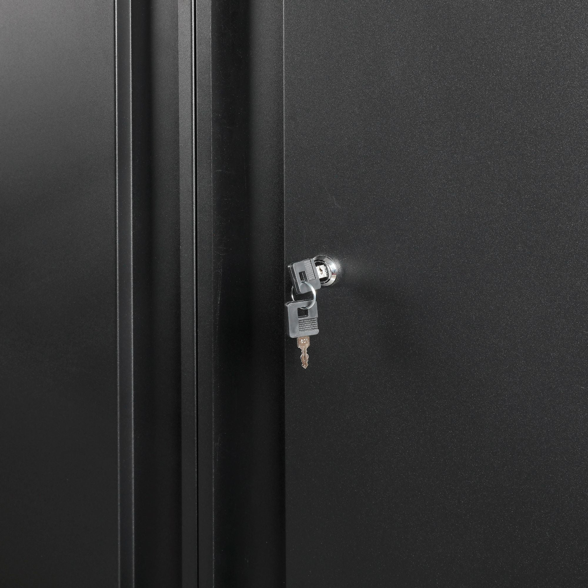 WORKPRO 48-inch Heavy-Duty Garage Storage Cabinet, 3 Shelves, Black, Metal