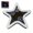 Blue, variant on Five Pointed Star Light for Car Windows, Solar-Powered Vehicle LED Neon Light with Suction Cups, Cute Car LED Neon Lamp for Rear & Side Window