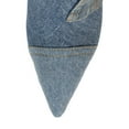 thumbnail image 4 of Jeffrey Campbell Denimous Blue Denim Multi Stiletto Heel Pointed Toe Ankle Boots (Blue Denim Multi, 7), 4 of 4