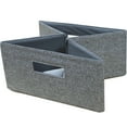 Better Homes & Gardens HalfSize Fabric Storage Bin, Gray