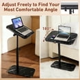 thumbnail image 3 of PinkSheep Small Side Table End Table Accent Table Tray Table  for Bedroom Living Room Small Spaces, Black, 3 of 8