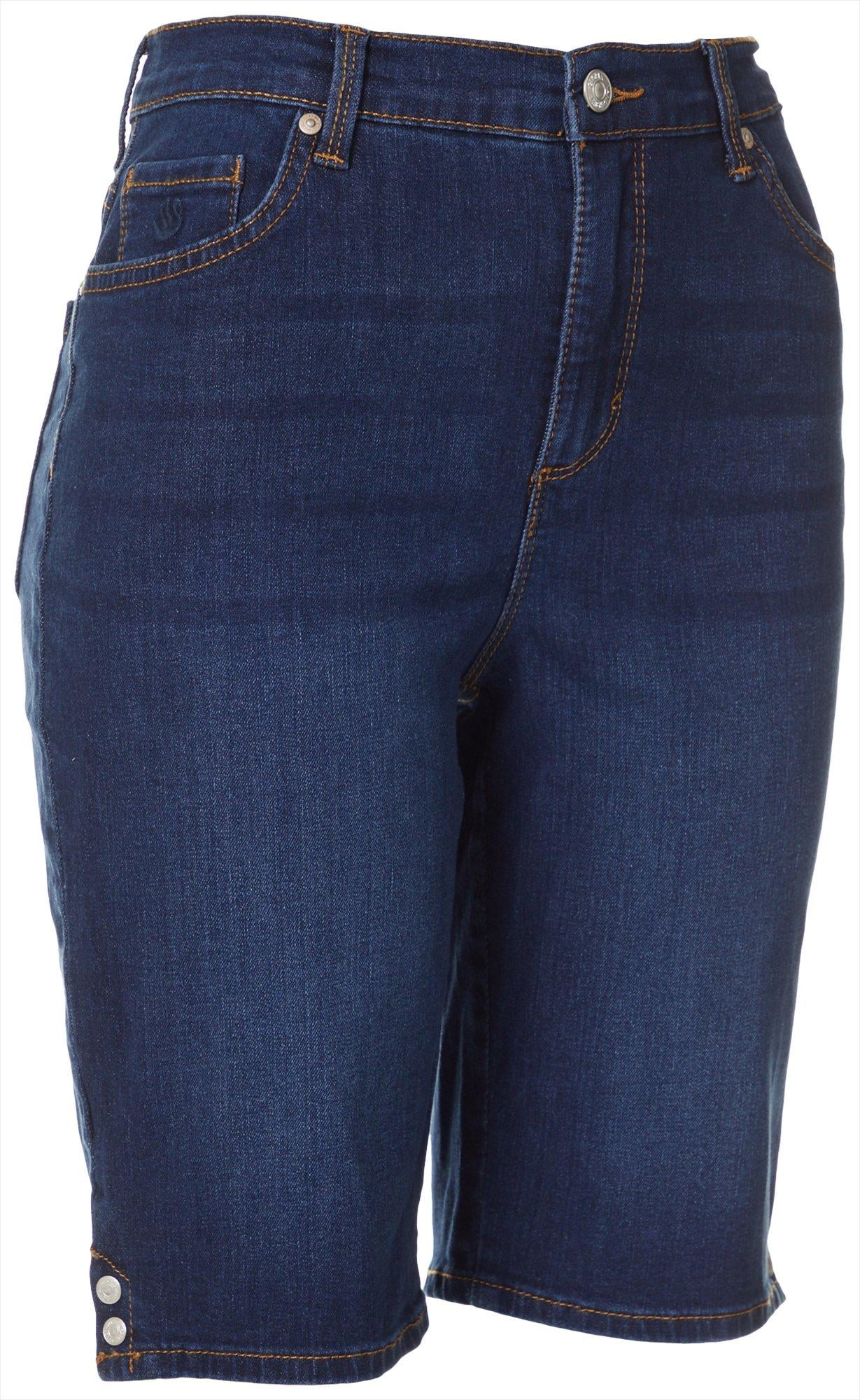 gloria vanderbilt denim bermuda shorts