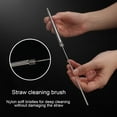 thumbnail image 3 of HomeCozy Retractable Stainless Steel Straw with Keychain Cleaning Brush Case Portable Collapsible Metal Straw Set for Travel Cruise Ship Essentials, 3 of 8