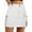 White, variant on Fgnfyis Low Waist Cargo Skirt Women Button Mini Cargo Skirt with Pocket A-line Skirt Comfortable Utility Skirt Black XL