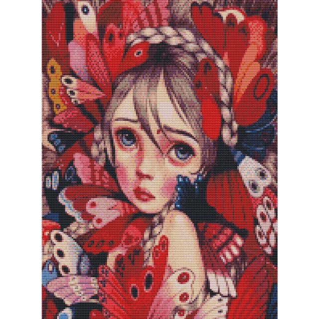 Cuadros Decorativos Kits de pintura de diamante DIY 5D para niña, taladro redondo completo, decoración de pared, manualidades (sz3214) DQrwqpou Nuevos Originales