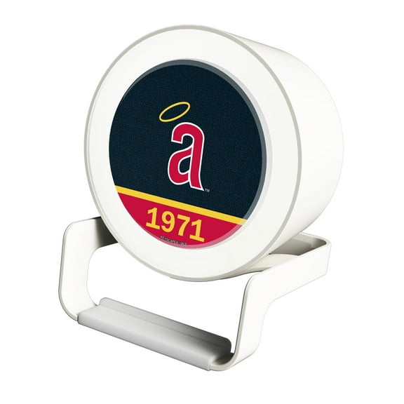 Los Angeles Angels Cooperstown Team Night Light Charger with Bluetooth Speaker