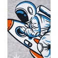 thumbnail image 5 of QEFJNO 3-12Y Kid Boys Astronaut Pajamas Little Big Boys Sleepwear Short Sleeves and Pants 2 Pieces Summer Pjs Set, 5 of 14