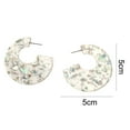 thumbnail image 2 of Personality pop exaggerated C-shaped earrings 2, 2 of 5