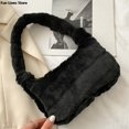 thumbnail image 1 of Bolso de felpa suave para mujer, bolsa de mano de piel peluda para fiesta, boda, 2023 xuanjing unisex, 1 of 2