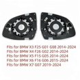 thumbnail image 2 of Compatiblefor Bmw X3 X4 X5 X6 X7 F15 F25 G01 G02 G05 F15 F16 F25 F26 G08 Rearview Auto Replace Blind Spot Bsm Side Mirror Glass Eyeglass, 2 of 5