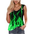 thumbnail image 1 of Débardeurs pour Femmes, Camisole Imprimée Sans Manches T-Shirt Ample, 1 of 4