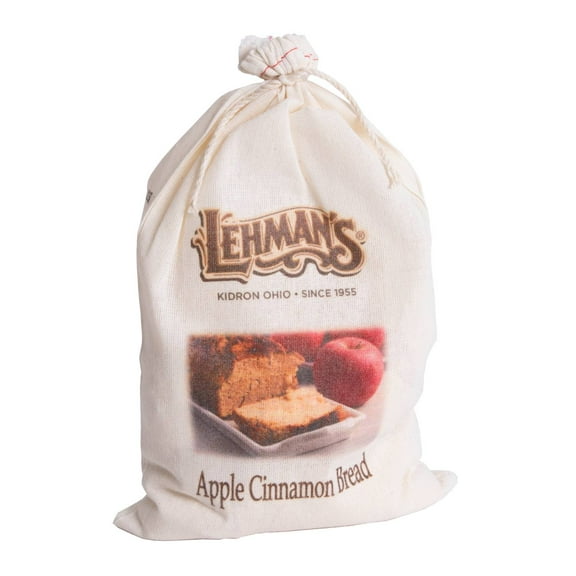 Lehman's Homemade Bread Mix, Quick and Easy to Prepare and Bake, Hot Delicious 15.25 oz Gift Bag, Apple Cinnamon Bread