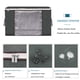 thumbnail image 4 of 4 Piezas Bolsas De Almacenamiento De 90 L, Caja De Almacenamiento De Ropa Grande, Caja De Almacenamiento Plegable con Tapa, Grande para Ropa, Edredones, Ropa De Cama, Gris, 4 of 5