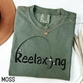 thumbnail image 3 of Unisex "Reelaxing" T-Shirt in Unique Vintage/Wash Style with Fishing Rod and Fish Design - The Perfect Item for Fishing Enthusiasts and Relaxation., 3 of 7