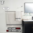 thumbnail image 3 of Double Towel Bar Matte Stainless Steel Bath Towel Rack for Bathroom Towel Holder Wall Mount Total Length TBLPB, 3 of 9
