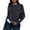 215#Navy, variant on Women's Casual Basic Crop Tops Slim Fit Long Sleeve Crew Neck Solid Color Fall Pullover Shirts Tight Tee Blue S