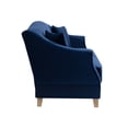 thumbnail image 5 of Serta Shannon Modern Style Convertible Sofa, Navy Blue Fabric, 5 of 12