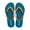 Turquoise/Orange, variant on Garnet Natural Rubber Comfort Flip Flops for Women - Turquoise/Pink