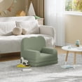 thumbnail image 6 of EastVita Couch 2 in 1 Convertible Teddy Fleece Fabric Toddler Sofa Chair Soft Fold Out Couch Lounger for Comfy Children's Sofa Bed for Playroom Nursery Birthday Gift Green, 6 of 7