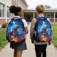 thumbnail image 2 of Jeiento Lightning Dinosaur 17 Inch Bookbag Set for Kids 4-Piece Lunch Bag Pencil Case Water Bottle Holder Lightweight Large Capacity School Backpack for Boys Girls Teens, 2 of 7