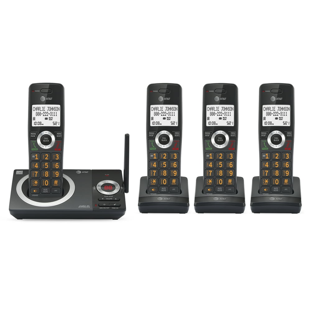 AT&T CL82419 4 Handset Answering System with Smart Call Block Walmart