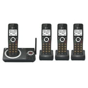 AT&T 4-Handset Expandable Cordless Phone with Unsurpassed Range, Smart Call Blocker and Answering System, CL82419 (Black)